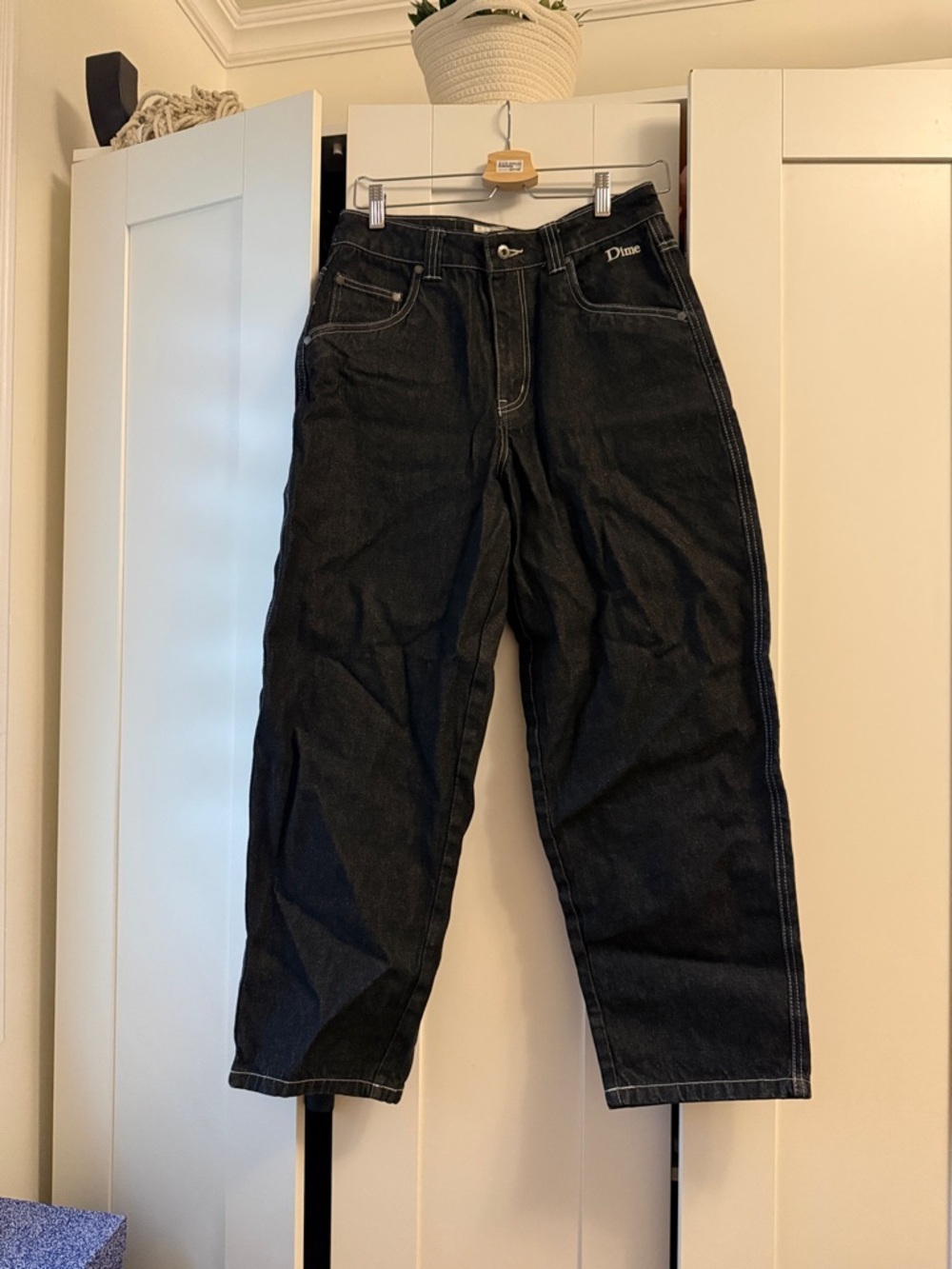 Dime Classic Baggy Denim Pants - Black Washed